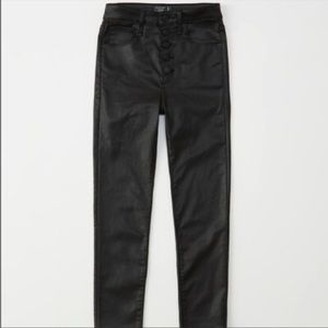 Abercrombie & Fitch HIGH RISE SUPER SKINNY ANKLE JEANS - CURVE LOVE